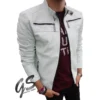 gsjackets chamarra cuerotex blanco