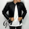 Chaqueta Chamarra Cuerotex Hombre Biker One Negra