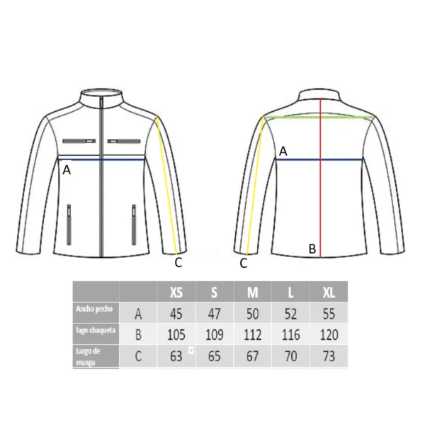 tallas chamarra biker one gsjackets